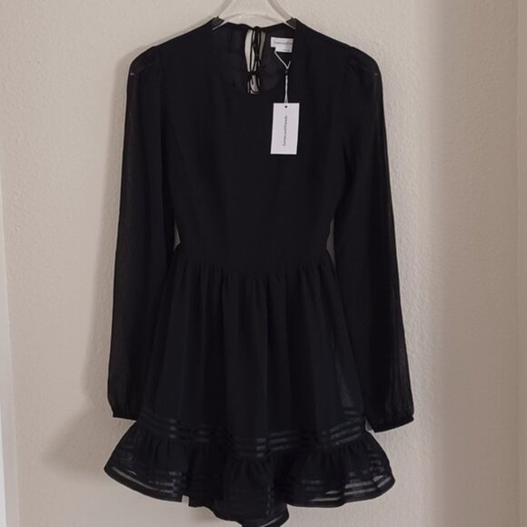 Lovers + Friends Allister Open Back Dress Black S NWT - Picture 6 of 13